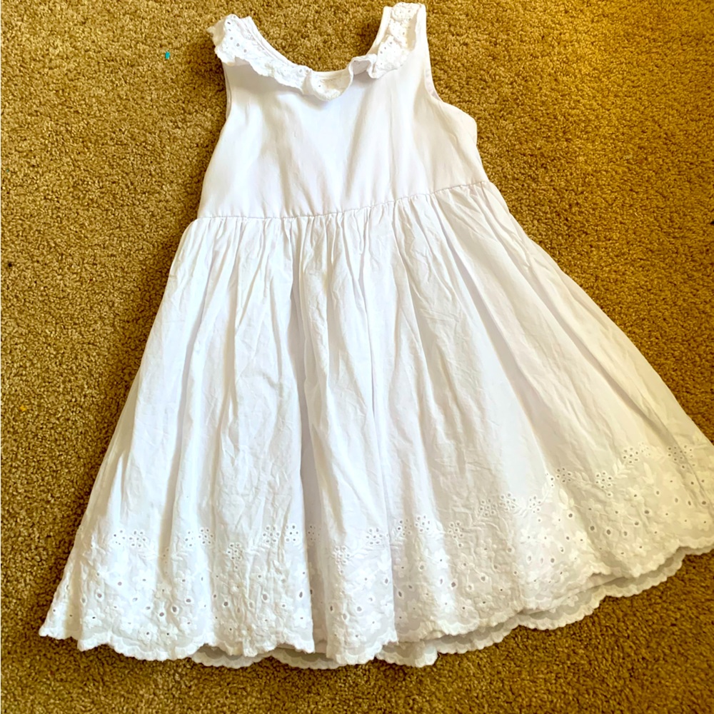 Toddler Girl Tahari Girl White Eyelet Dress